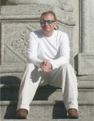 Sat on the Church steps in Pont Di Legno, Northern Italy. Had been skiing in Tonale earlier in the day.